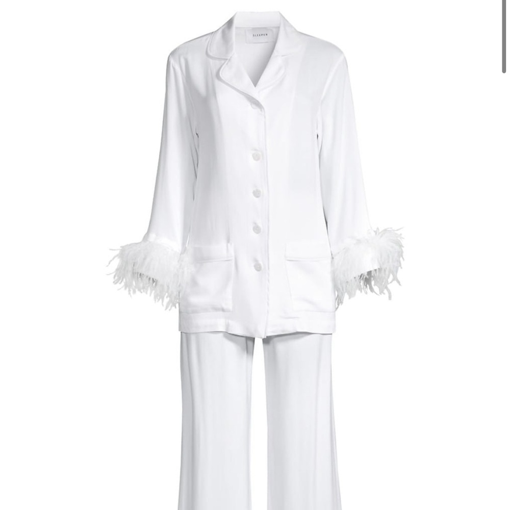 Sleeper Party Pajama Set in White